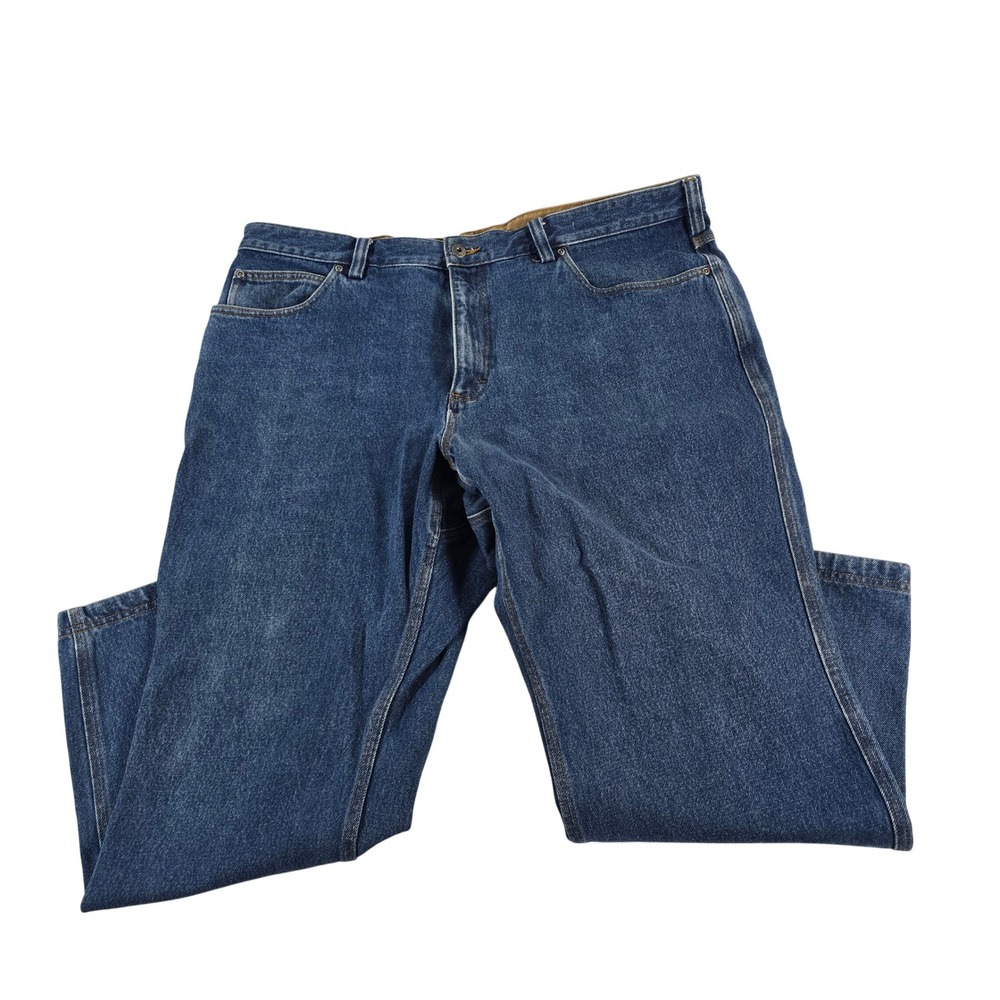Duluth Trading Co Ballroom Blue Jeans Mens 42x28 Relaxed Fit‎ Cotton 86069B DNM